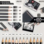 BRUSTRO Fine Art Graphite Pencil Set 12pc - Image 4