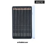 BRUSTRO Fine Art Graphite Pencil Set 12pc - Image 2