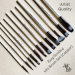 KeepSmiling Artist Mix Brush Set (Copper)