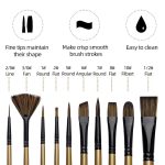 Xin Bowen Black Gold Mix Brush Set - Image 2