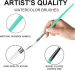 Himi Paint Brushes 5pc (Green) - Image 3