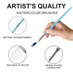 Himi Paint Brushes 5pc (Blue) - Image 4