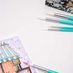 Himi Paint Brushes 5pc (Green) - Image 5