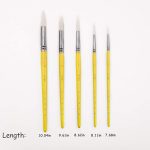 Himi Paint Brushes 5pc (Yellow) - Image 2