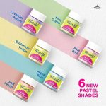 Fevicryl Pastel Acrylic Colours 6pc x 15ml - Image 2