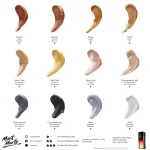 Mont Marte Gold and Silver Acrylic Paint Set Signature 12pc x 36ml - Image 3