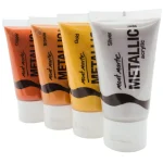 Mont Marte Metallic Acrylic 4pc 50ml - Image 3