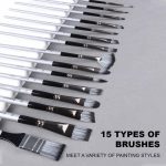 Giorgione Artist Paint Brushes Set 19pc - Image 5