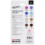 Mont Marte Metallic Acrylic Paint Intro Set Premium 8pc x 18ml - Image 2
