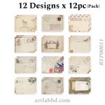 Retro Envelope Pack (12 Piece) - Image 2