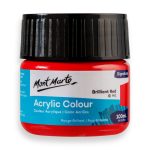 Mont Marte Acrylic Colour Paint 100ml – Brilliant Red