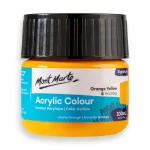 Mont Marte Acrylic Colour Paint Signature 100ml – Orange Yellow