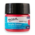 Mont Marte Acrylic Colour Paint Signature 100ml – Metallic Magenta
