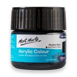Mont Marte Acrylic Colour Paint 100ml – Paynes Grey