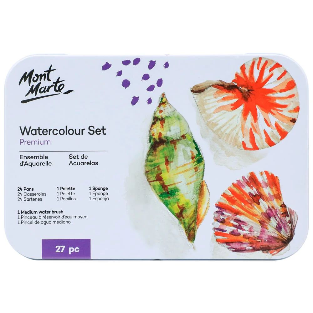 IMG_5329 Mont Marte Watercolour Paint Set Premium 27pc - Image 1