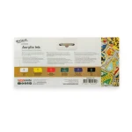 Mont Marte Acrylic Ink Premium 6pc x 20ml - Image 2