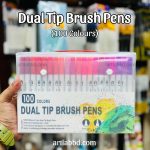 Dual Tip Brush Pens 100 Colours - Image 2