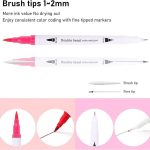 Dual Tip Brush Pens 120 Colours - Image 4