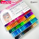 Dual Tip Brush Pens - 100 Colours