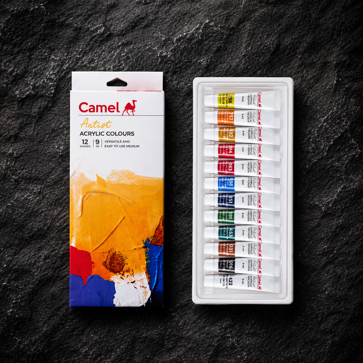 ChatGPT Image Aug 11, 2026, 06_42_31 AM Camel Artist Acrylic Set (12 pc x 9ml) - Image 1