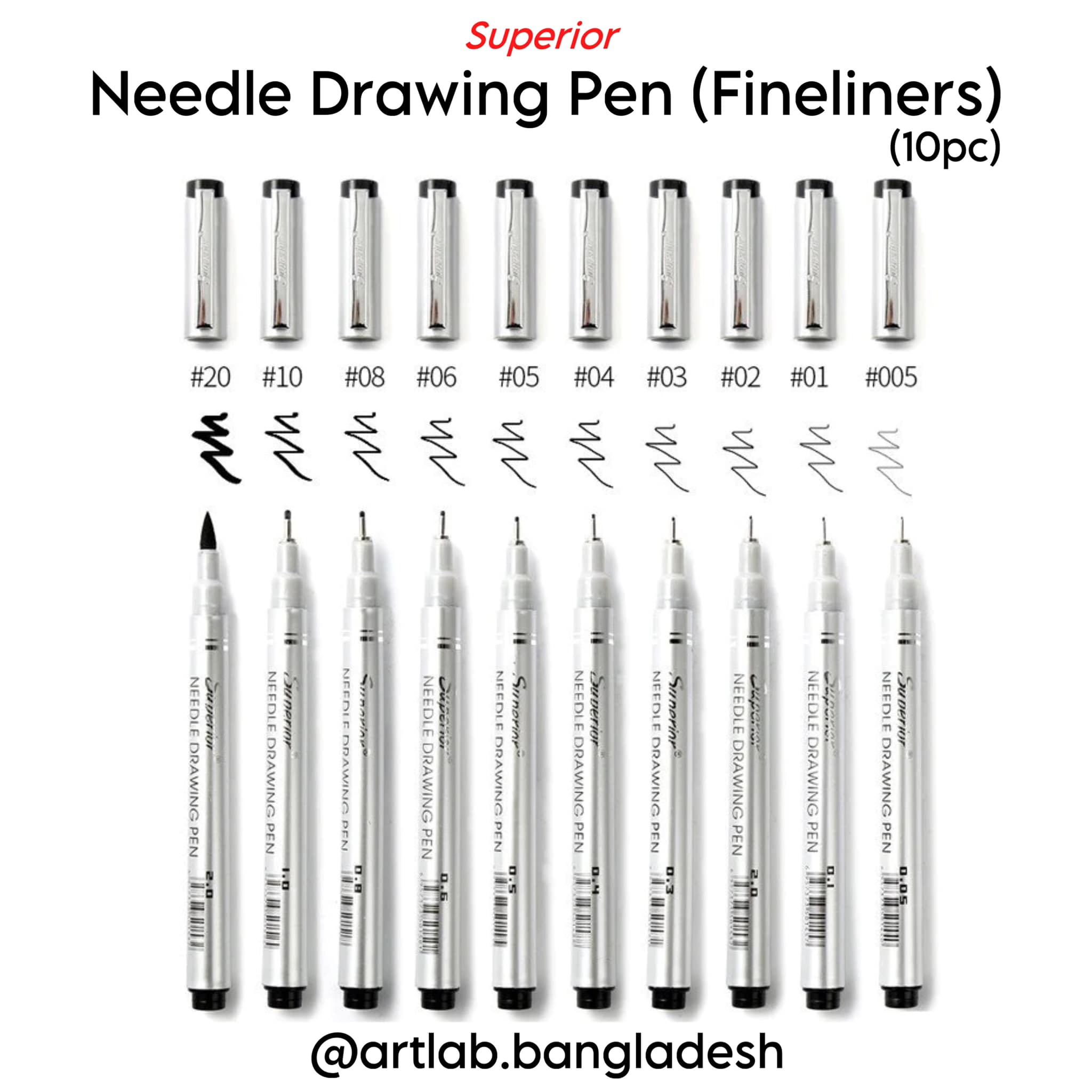 362214720_586083837066044_8322081425760094910_n Superior Needle Drawing Pen (Fineliners) - Image 1