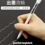 STA Gelly Roll Pen (White/Gold/Silver) - Image 6