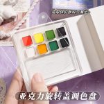 Portable Mini Notebook with Palette - Image 3
