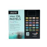 BRUSTRO Artist Oil Pastels Set of 24 (Pastel Tones) - Image 3