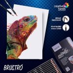 BRUSTRO Artist Metallic Colour Pencil Set of 12 Shades - Image 3