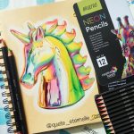 BRUSTRO Neon Colour Pencils 12 Tin - Image 6