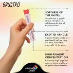 BRUSTRO Artist's Soft Pastels, Sticks - Set of 24 - Image 6