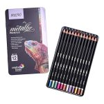 BRUSTRO Artist Metallic Colour Pencil Set of 12 Shades