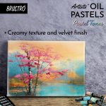 BRUSTRO Artist Oil Pastels Set of 24 (Pastel Tones) - Image 6
