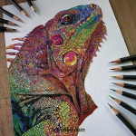 BRUSTRO Artist Metallic Colour Pencil Set of 12 Shades - Image 5