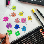 BRUSTRO Neon Colour Pencils 12 Tin - Image 5
