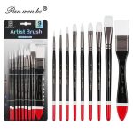 Pan Wen Bo Artist Mix Brush Set 9pc - Image 5