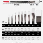 Pan Wen Bo Artist Mix Brush Set 9pc - Image 3