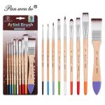 Pan Wen Bo Artist Mix Brush Set 9pc - Image 6