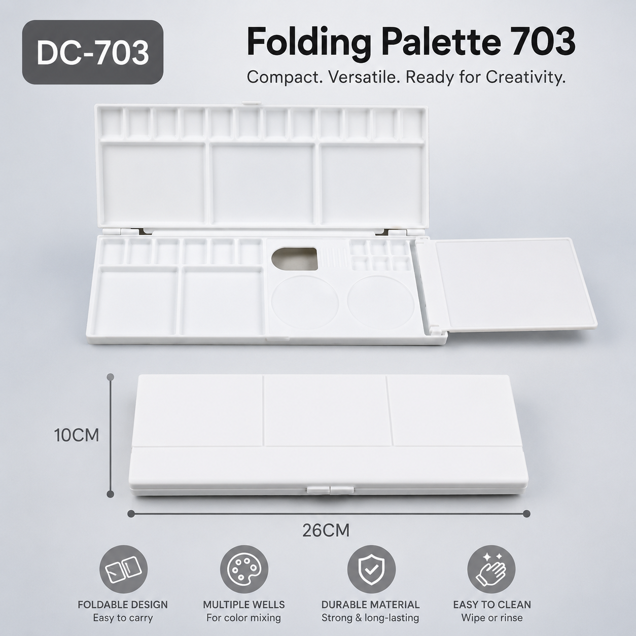 e373562d-46fc-4db9-aa15-5d50a1fd75b6 Folding Color Mixing Palette - 703 - Image 1