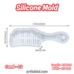Silicone Mold - Comb 02