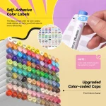 Arrtx 120 Anime Colors Acrylic Markers Brush Tip Paint Pens 120A - Image 7