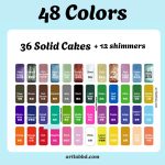 Giorgione Solid Watercolor (48 Colors) - Tin Box - Image 3