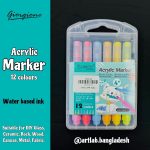 Giorgione Acrylic Marker (12 Colors) - Plastic Box
