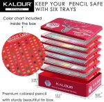 KALOUR 180 Colored Pencil Set - Wax Based US - Image 2