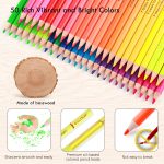 KALOUR 50 Neon Colored Pencils - Image 6