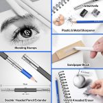 KALOUR Drawing Sketching Pencil Set, 36 Pro Art Pencil Kit - Image 6