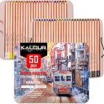 KALOUR Pro Pastel Chalk Colored Pencils, Set of 50 Colors