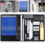 KALOUR Drawing Sketching Pencil Set, 36 Pro Art Pencil Kit