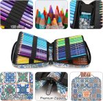 KALOUR 120 Colored Pencil Set with Zipper Travel Case - Image 3