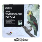 BRUSTRO Artists Watercolour Pencil |Set of 24 (in Elegant tin Box